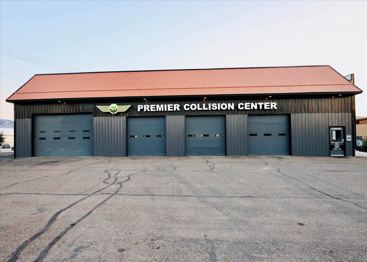 shopImages Exterior view of the Premier Collision Center Shop